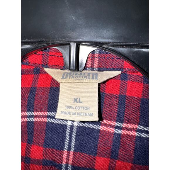Duluth Trading Plaid Flannel Shirt Women’s XL Red/Blue - Picture 3 of 7